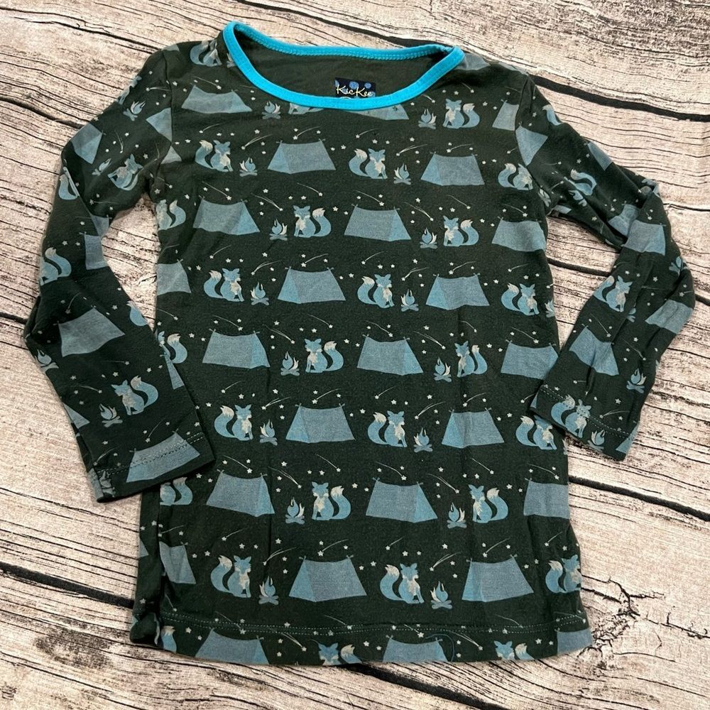 Kickee Pants Bamboo Long Sleeved Pajama Top size 3t